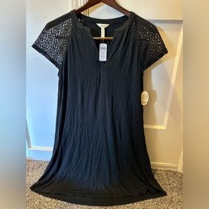 SOMA Cool Nights Black Sleepshirt Size Medium